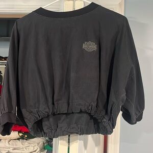Cropped Harley Davidson Shirt